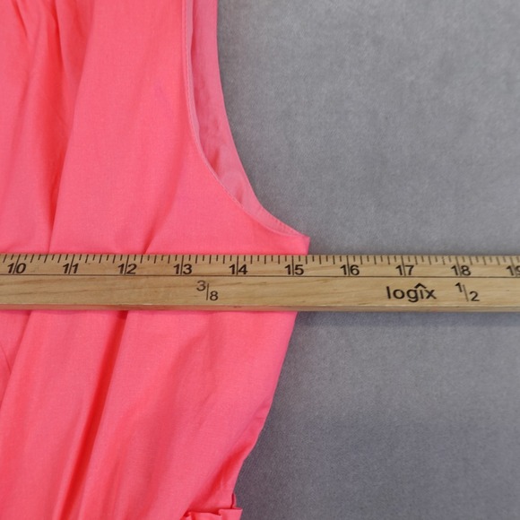 Lilly Pulitzer Elina Stretch Ruffle Dress Pink Size 4 Zip Back - Picture 4 of 9